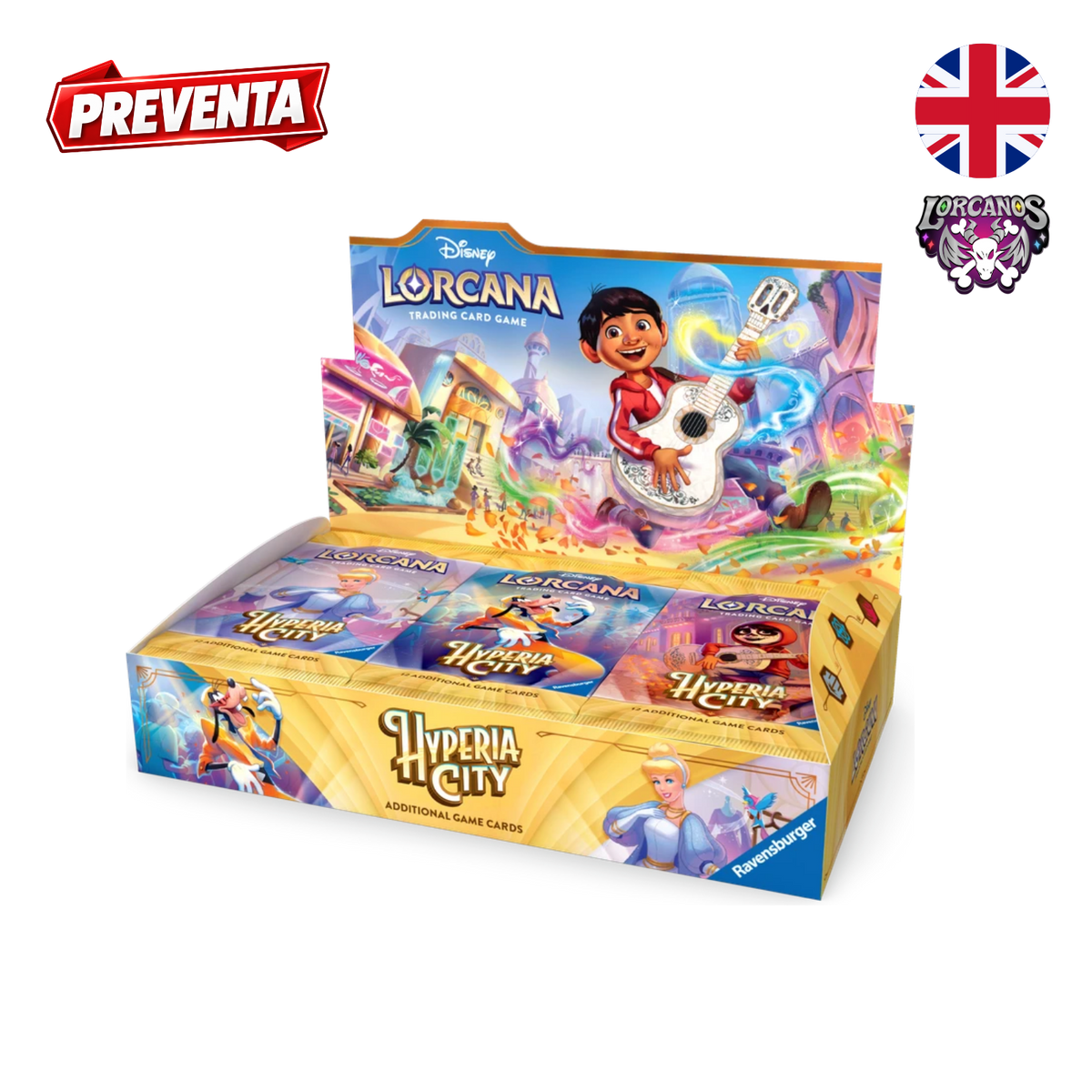 Disney Lorcana TCG – Caja de 24 Sobres Hyperia City – Inglés