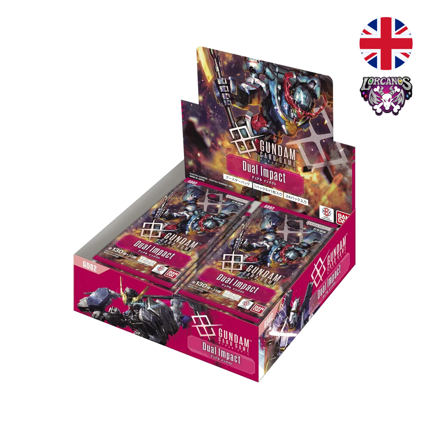 Caja sobres Gundam Dual Impact GD02 Inglés