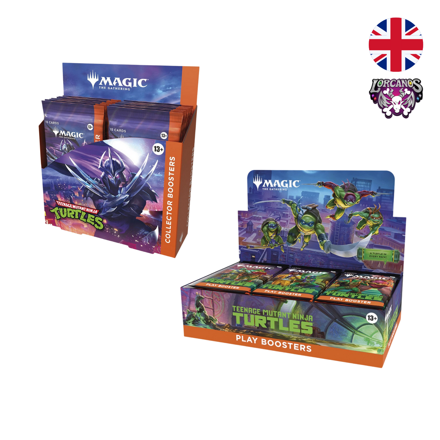 PACK Play Booster Box + Collector Booster Box Teenage Mutant Ninja Turtles Inglés
