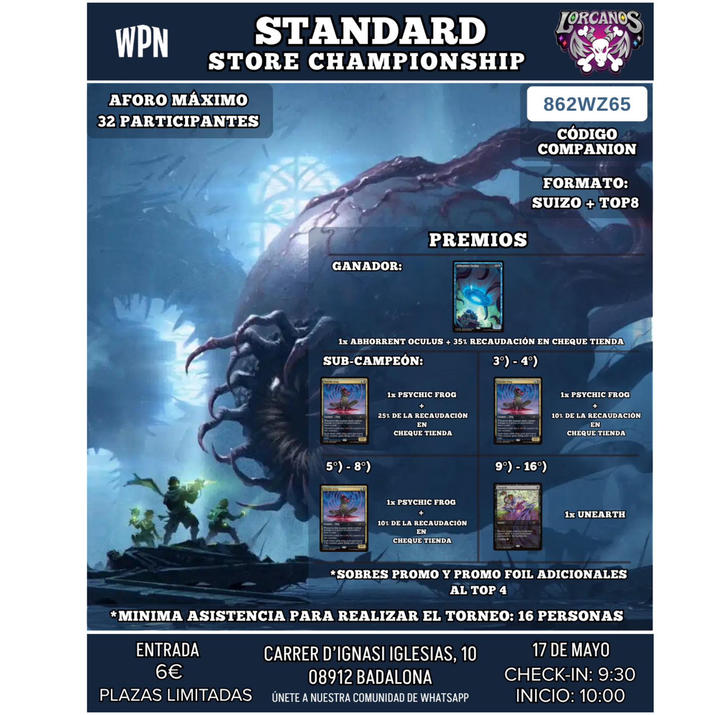 STANDARD: STORE CHAMPIONSHIP 17 MAYO (RESERVA DE PLAZA)