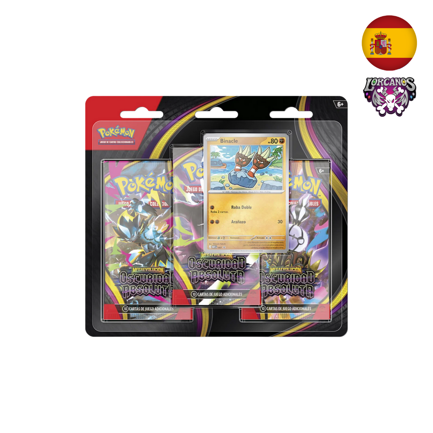 Pokémon TCG – Blíster 3 Sobres Oscuridad Absoluta – Español