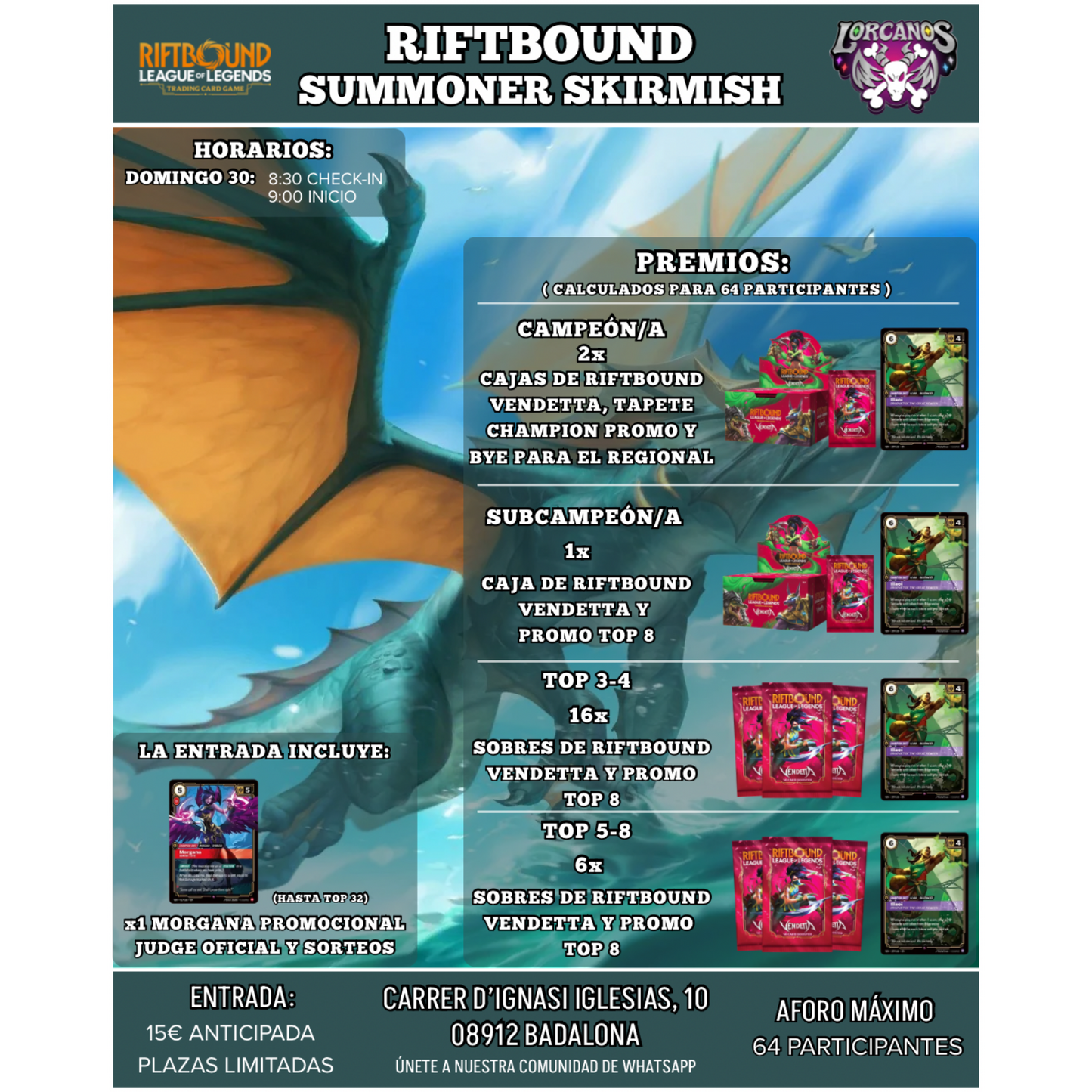 RIFTBOUND: SUMMONER SKIRMISH 30 DE AGOSTO VENDETTA