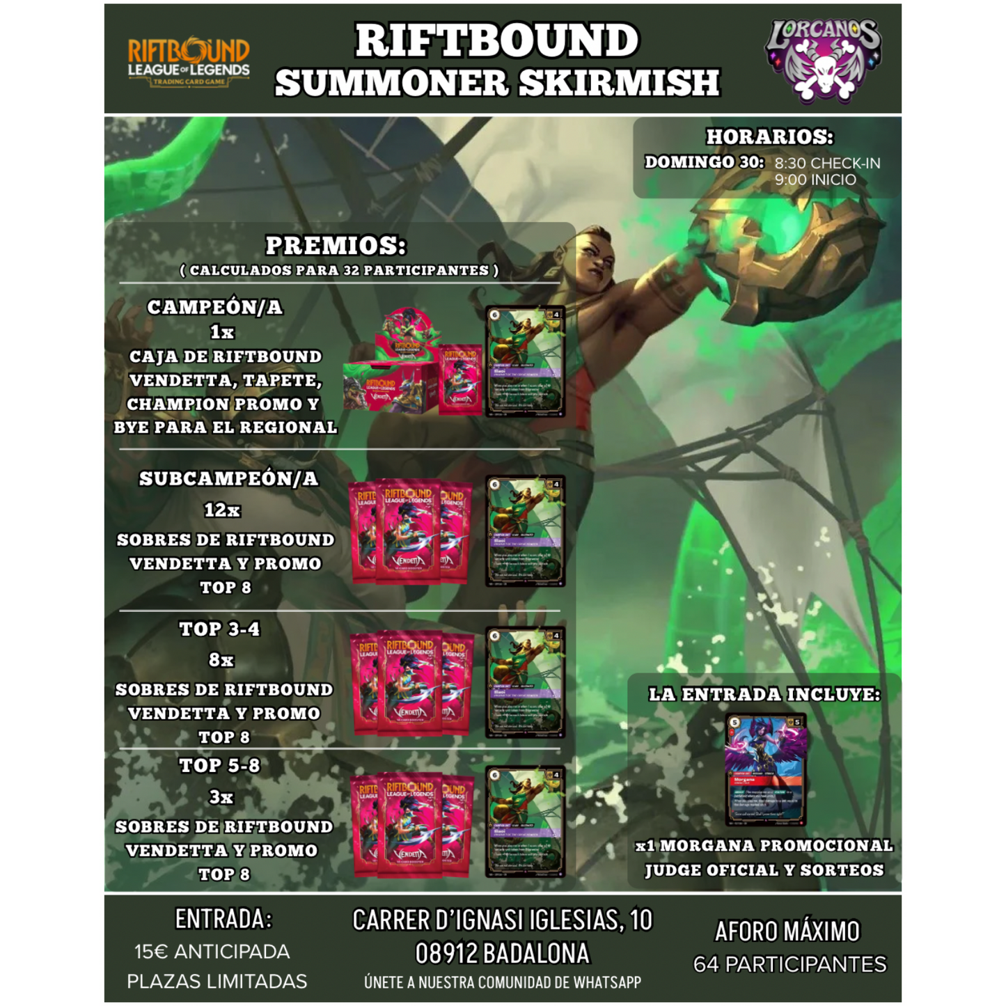 RIFTBOUND: SUMMONER SKIRMISH 30 DE AGOSTO VENDETTA