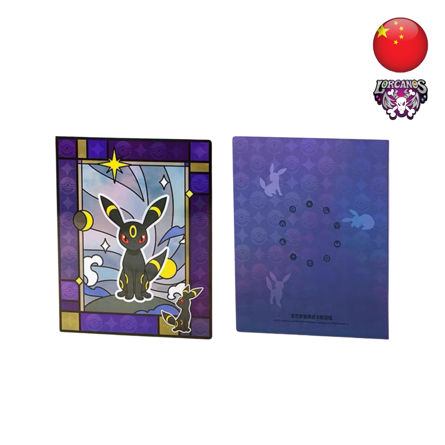 Pokémon TCG – Álbum Gem Pack Vol. 2 – Eevee / Leafeon / Umbreon / Sylveon