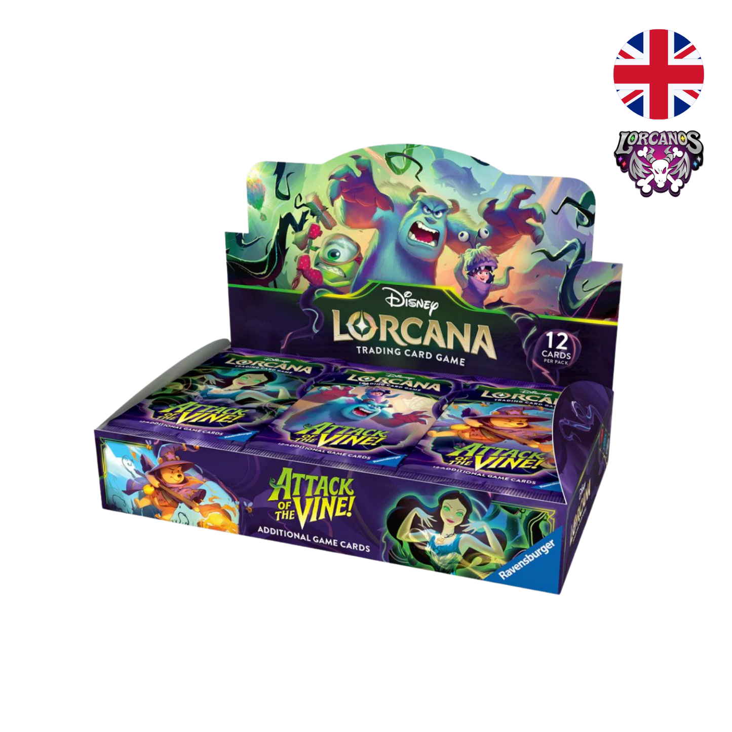 Disney Lorcana TCG – Caja de 24 Sobres Attack of the Vine! – Inglés