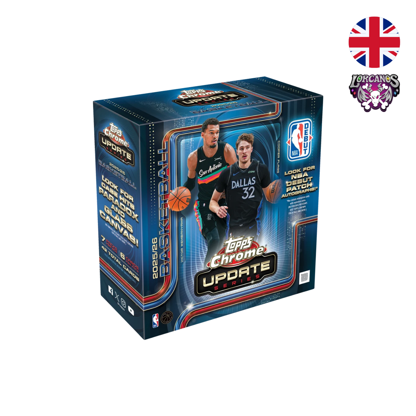 2025-26 Topps Chrome® Updates Basketball – Mega Box