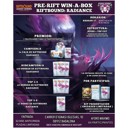 Riftbound: Radiance – Pre-Rift Win A Box