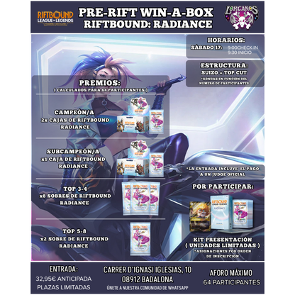Riftbound: Radiance – Pre-Rift Win A Box