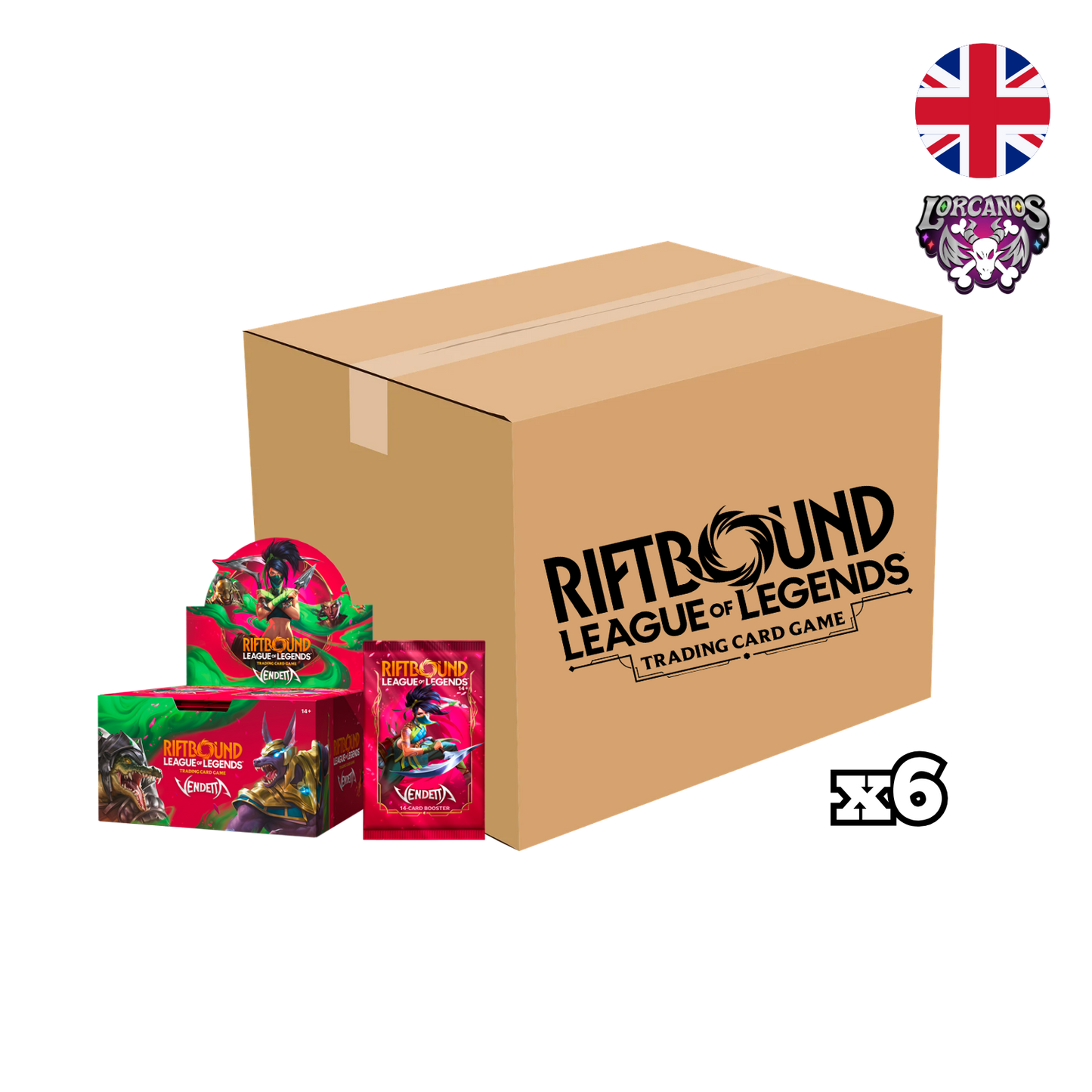 Riftbound: Vendetta Display x6 Booster Box Inglés ( PREVENTA )