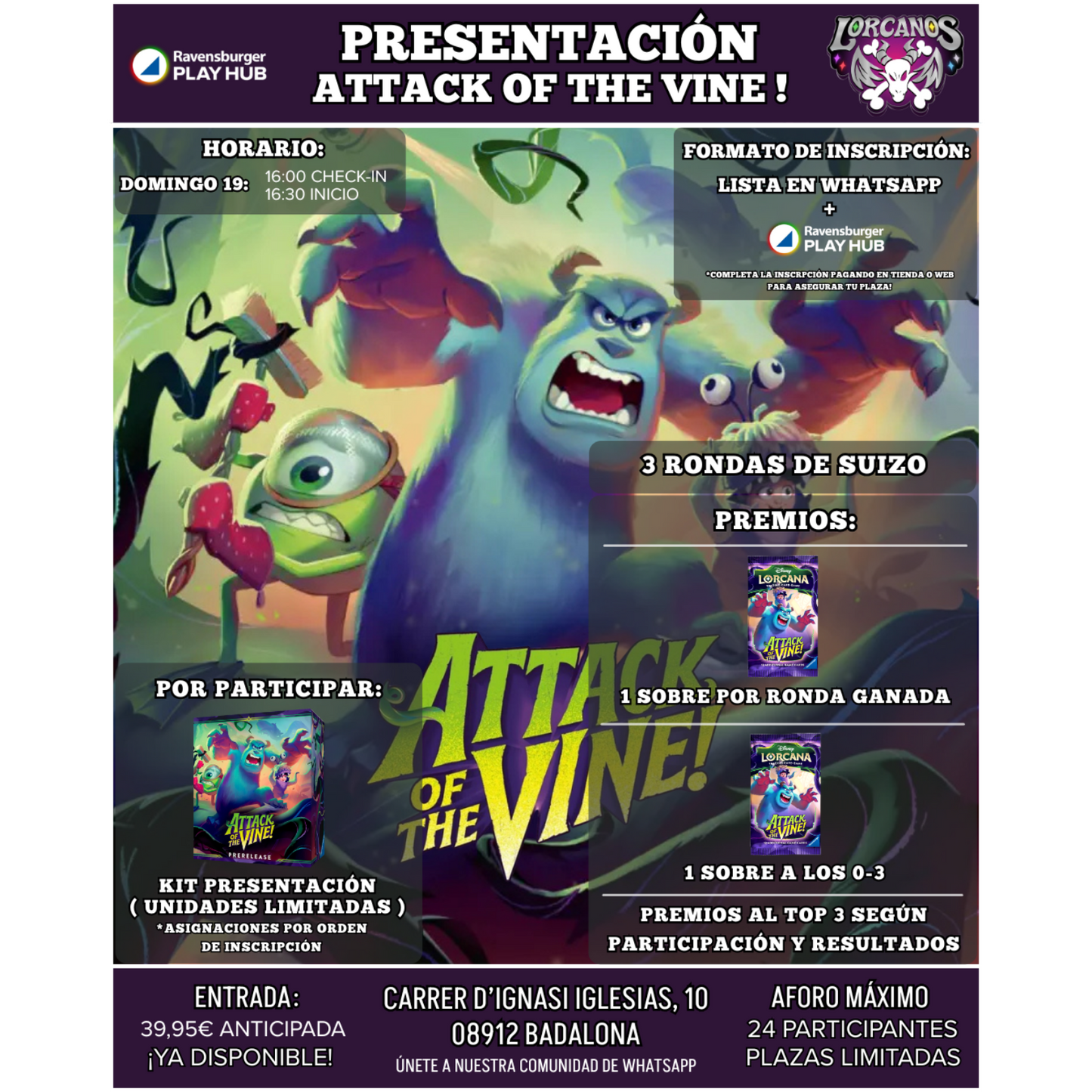 Disney Lorcana: Presentación Attack of The Vine!